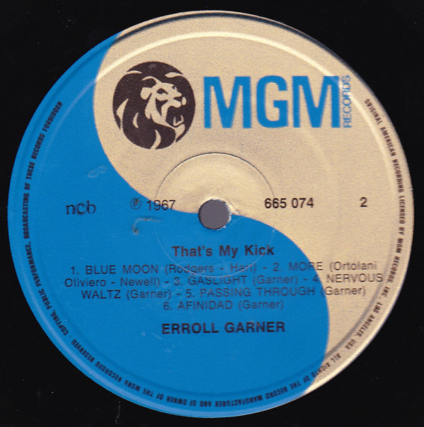 Erroll Garner : That's My Kick (LP, Album)