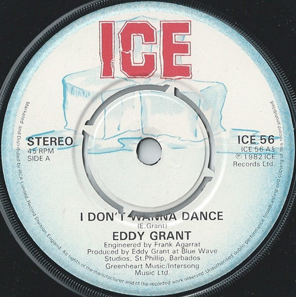 Eddy Grant : I Don't Wanna Dance (7", Single, Pus)