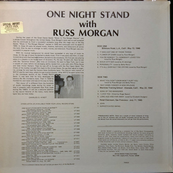 Russ Morgan And His Orchestra : One Night Stand With Russ Morgan (LP)