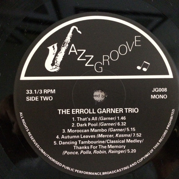 Erroll Garner : The Concert Garner - Erroll Garner In England (LP)