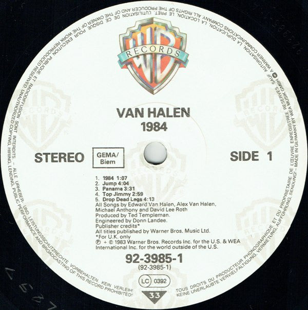 Van Halen : 1984 (LP, Album)