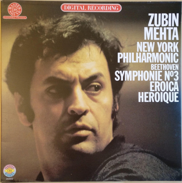 Ludwig van Beethoven, Zubin Mehta / The New York Philharmonic Orchestra : Symphonie N°3 Eroica = Héroïque (LP, Gat)