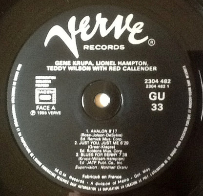 Gene Krupa, Lionel Hampton, Teddy Wilson : Gene Krupa - Lionel Hampton - Teddy Wilson (LP, Album, Mono, RE)