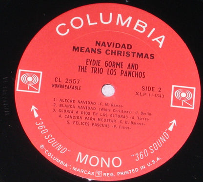 Eydie Gormé And Trio Los Panchos : Navidad Means Christmas (LP, Album, Mono)