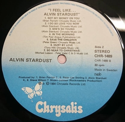 Alvin Stardust : I Feel Like... Alvin Stardust (LP, Album)