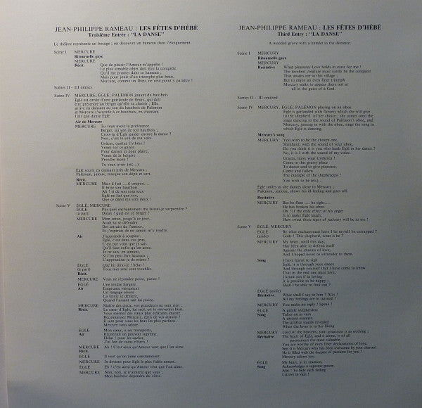 Jean-Philippe Rameau, John Eliot Gardiner : Les Fêtes D'Hébé - La Danse (LP, Album, TP)