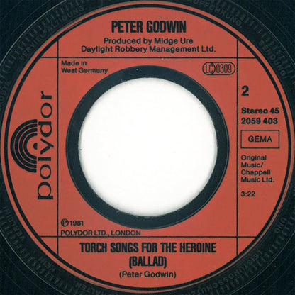 Peter Godwin : Torch Songs For The Heroine (7", Single)