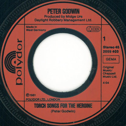 Peter Godwin : Torch Songs For The Heroine (7", Single)