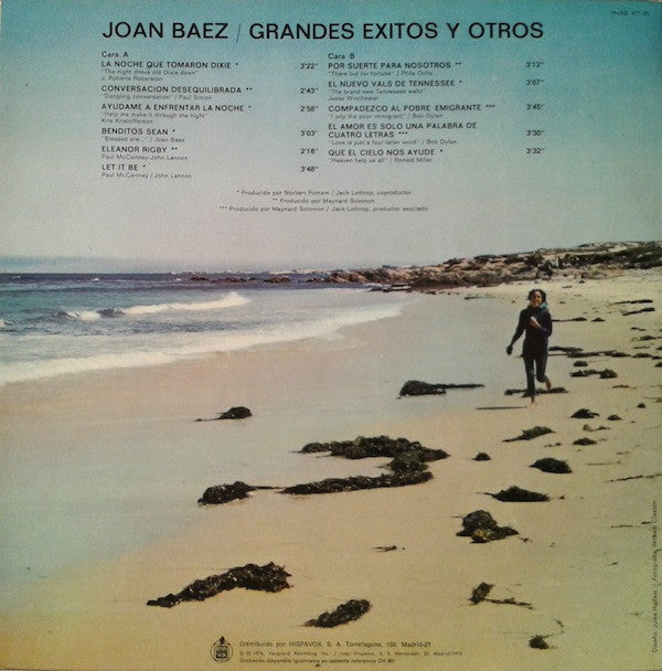 Joan Baez : Grandes Exitos Y Otros (LP, Comp)