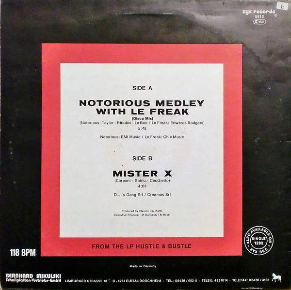 P4F : Notorious Medley With Le Freak (12", Maxi)