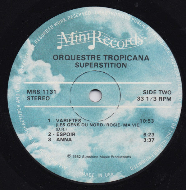 Orchestre Tropicana : Superstition (LP, Album)