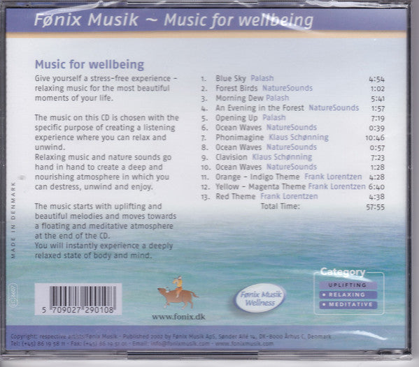 Various : Music For Wellbeing  (CD, Comp)