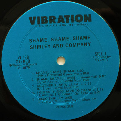 Shirley & Company : Shame Shame Shame (LP)