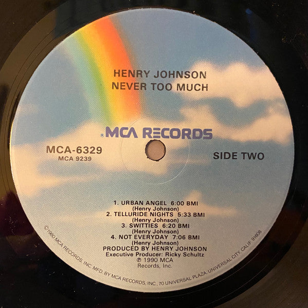 Henry Johnson : Never Too Much (LP, Album)