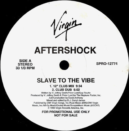 Aftershock : Slave To The Vibe (12", Promo)