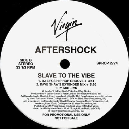 Aftershock : Slave To The Vibe (12", Promo)