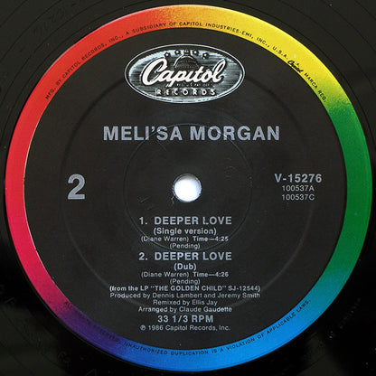 Meli'sa Morgan : Deeper Love (12")