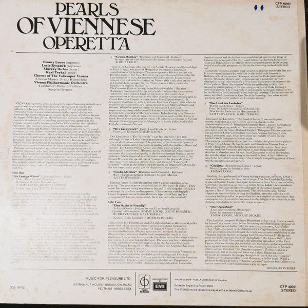 Various : Pearls Of Viennese Operetta (LP)