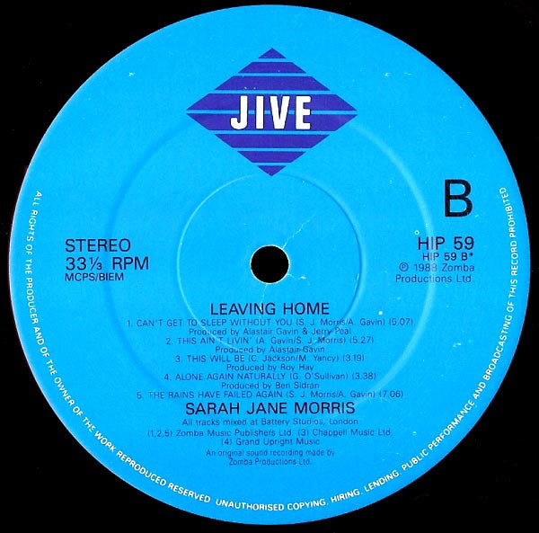 Sarah Jane Morris : Sarah Jane Morris (LP)