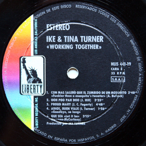 Ike & Tina Turner : Workin' Together (LP, Album)