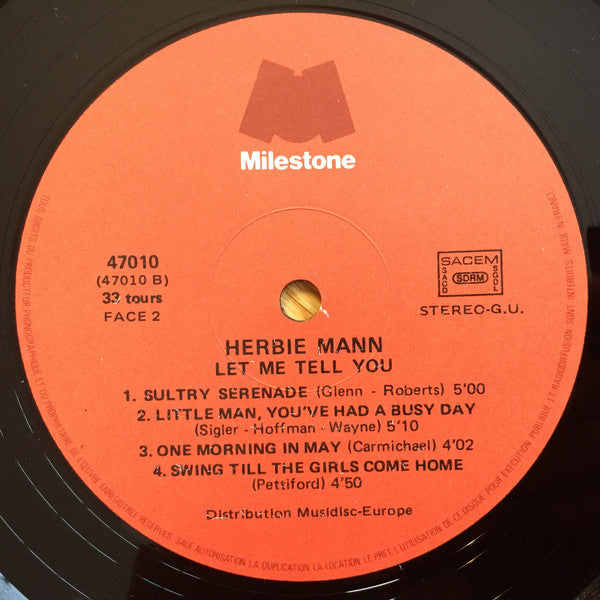 Herbie Mann : Let Me Tell You (2xLP, Comp, Gat)