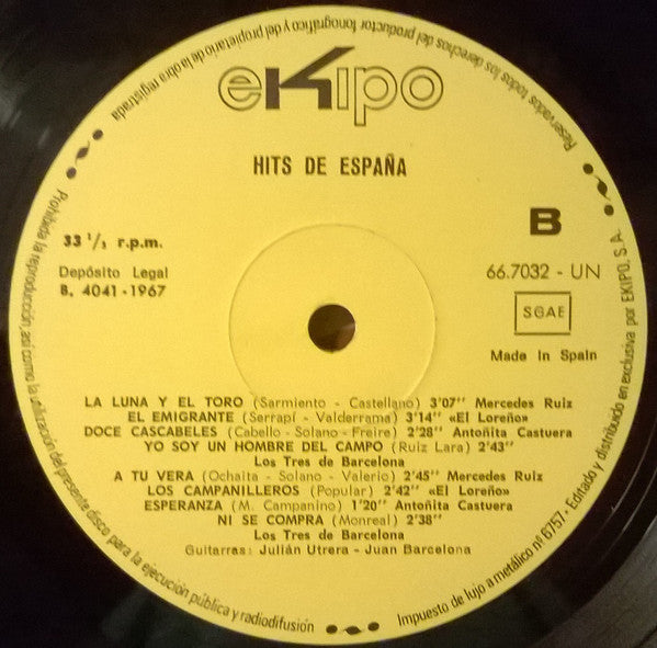 Various : Hits De España (LP, Comp)