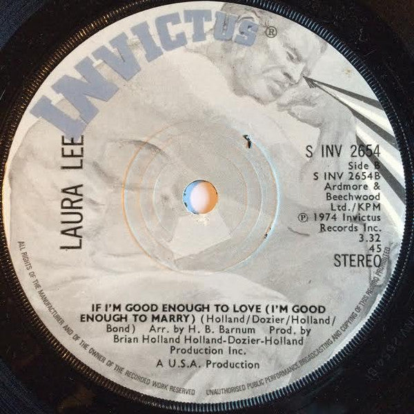 Laura Lee : I Need It Just As Bad As You (7", Single)