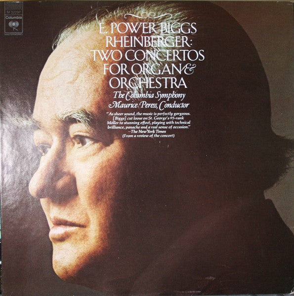 E. Power Biggs, Josef Rheinberger : Two Concertos For Organ & Orchestra (LP, Album)