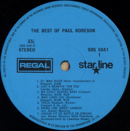 Paul Robeson : The Best Of Paul Robeson (LP, Comp, Non)