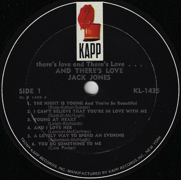 Jack Jones : There's Love & There's Love & There's Love (LP, Mono)