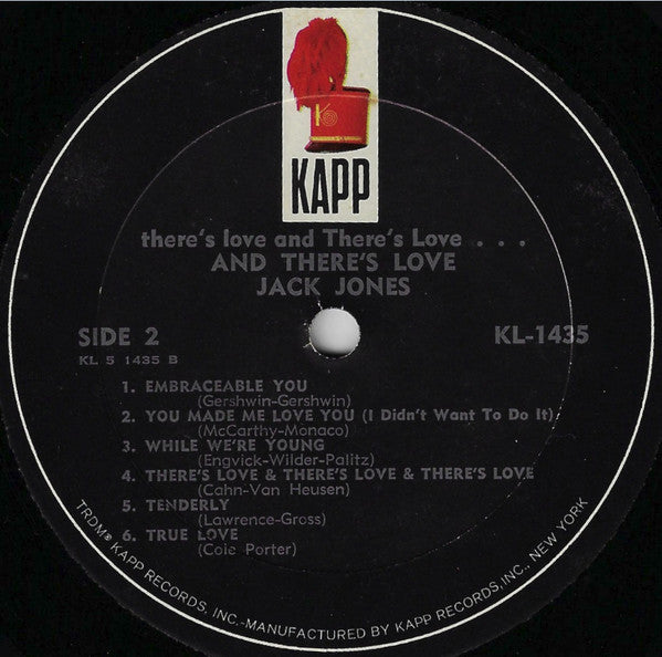 Jack Jones : There's Love & There's Love & There's Love (LP, Mono)