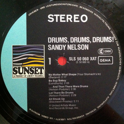 Sandy Nelson : Drums, Drums, Drums! (LP, Comp)