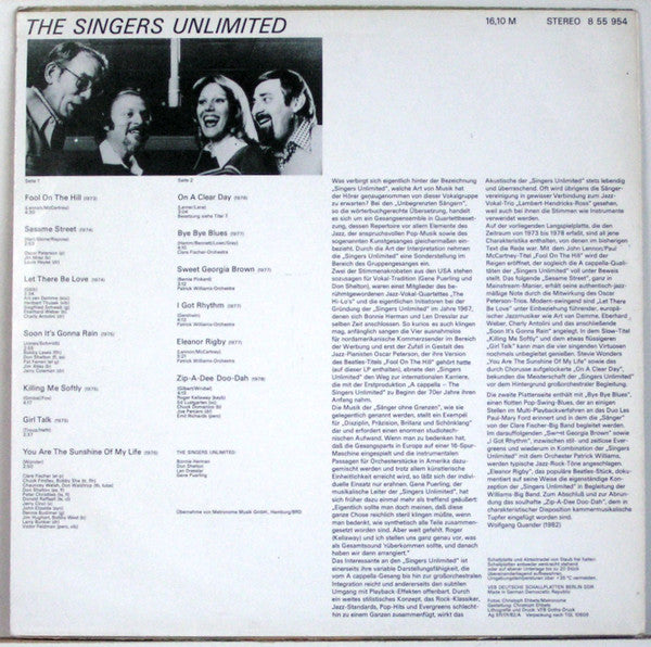 The Singers Unlimited : The Singers Unlimited (LP, Comp)