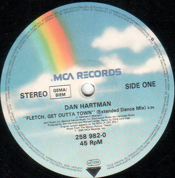 Dan Hartman : Get Outta Town (12")