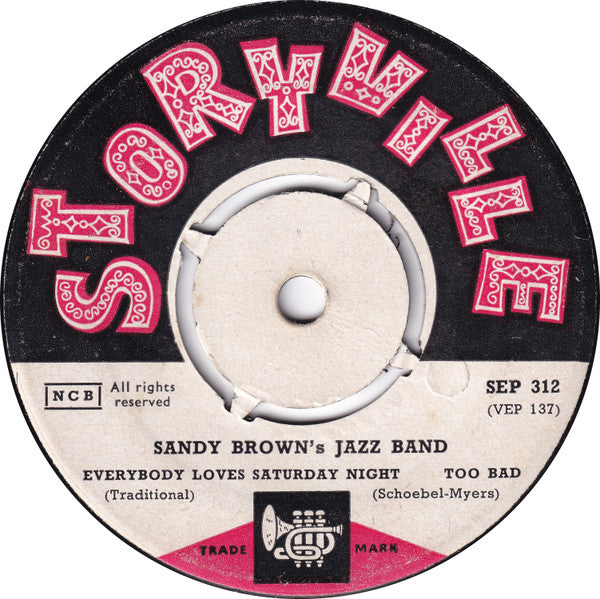 Sandy Brown's Jazz Band : Sandy Browns Jazzband (7", EP)