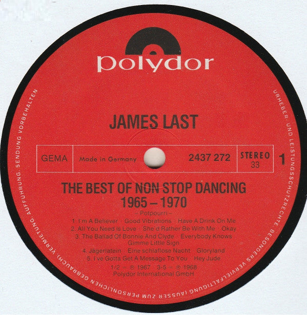 James Last : The Best Of James Last - Non Stop Dancing 1965 - 1970 (2xLP, Comp)