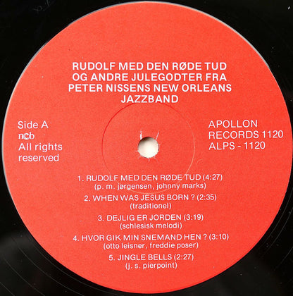 Peter Nissens New Orleans Jazzband : Rudolf Med Den Røde Tud Og Andre Julegodter (LP, Album)