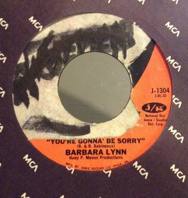 Barbara Lynn : All I Need Is Your Love / You're Gonna Be Sorry (7")