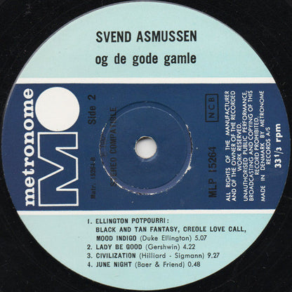 Svend Asmussen : Svend Asmussen & De Gode Gamle (LP)