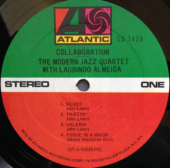 The Modern Jazz Quartet With Laurindo Almeida : Collaboration (LP, Album, RE, PR)