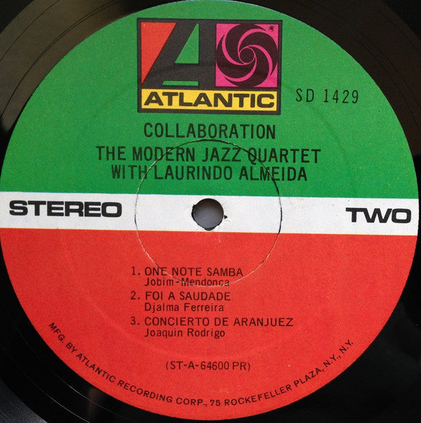 The Modern Jazz Quartet With Laurindo Almeida : Collaboration (LP, Album, RE, PR)