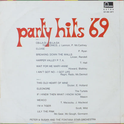 Peter & Susan And The Fontana Star Orchestra : Party Hits '69 (LP)