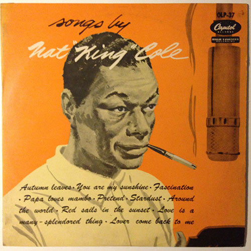 Nat King Cole : Songs By Nat "King" Cole = 歌う “キング” コール (10", Comp, Mono, Red)