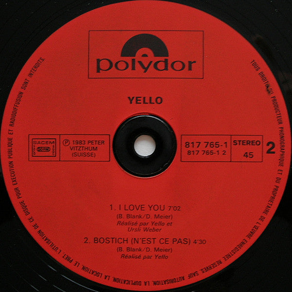 Yello : Lost Again (12", Maxi)