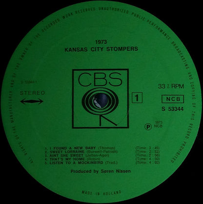 Kansas City Stompers : 1973 - Danish Jazz Vol. 1 (LP, Album)