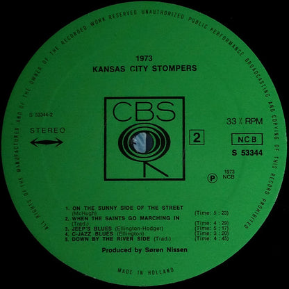 Kansas City Stompers : 1973 - Danish Jazz Vol. 1 (LP, Album)