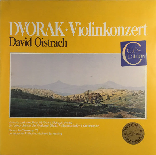 Antonín Dvořák, David Oistrach : Violinkonzert A-moll Op. 53 / Slawische Tänze Op. 72 (LP)