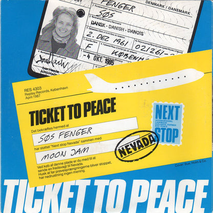 Søs Fenger Og Moonjam : Ticket To Peace (7", Single)