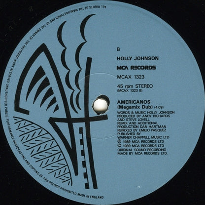 Holly Johnson : Americanos (Magimix) (Remixed By Emilio Pasquez) (12", Single)