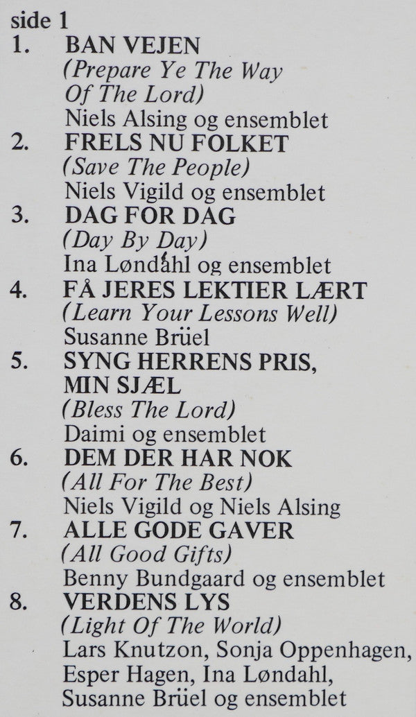 "Godspell" Original Danish Cast : Godspell (Den Danske Originalindspilning) (LP, Album)